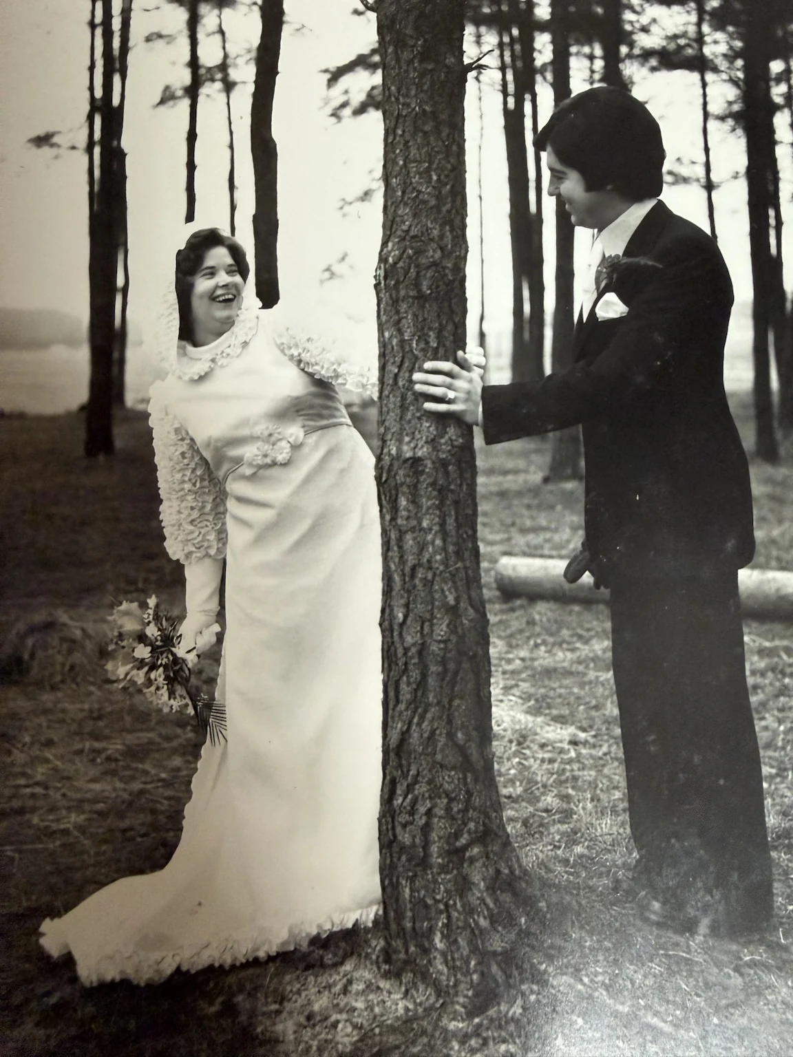 Luc Eben mit seiner Frau Tilly bei ihrer Hochzeit